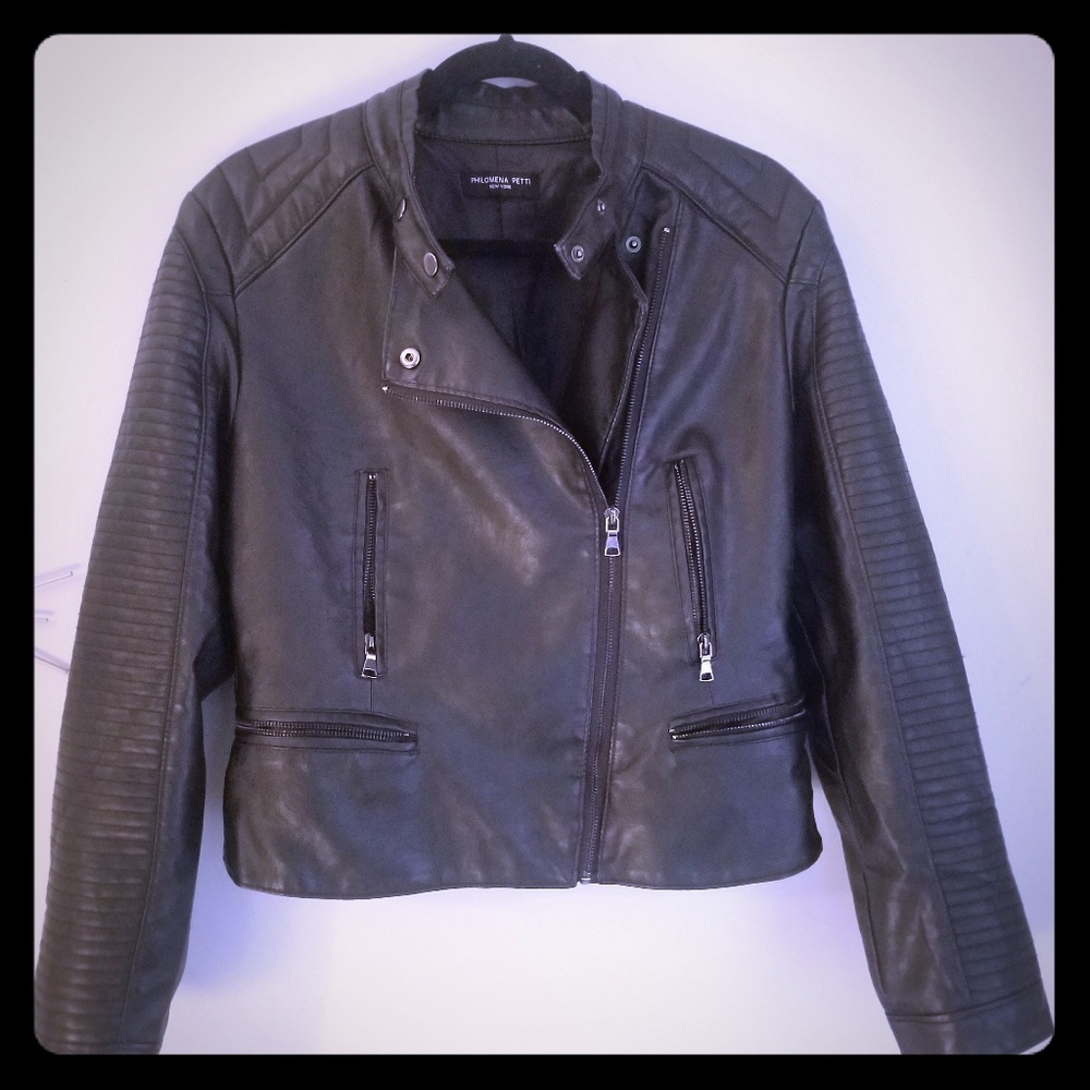 Faux Leathet Moto Jacket!  This season's must have
